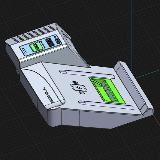 MODEL FOR 3D Printing-DOCK S4 Wireless Charger Custom Vehicle Unit