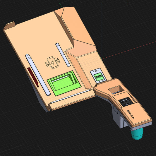 MODEL FOR 3D Printing-DOCK X5G Wireless Charger Custom Vehicle Unit
