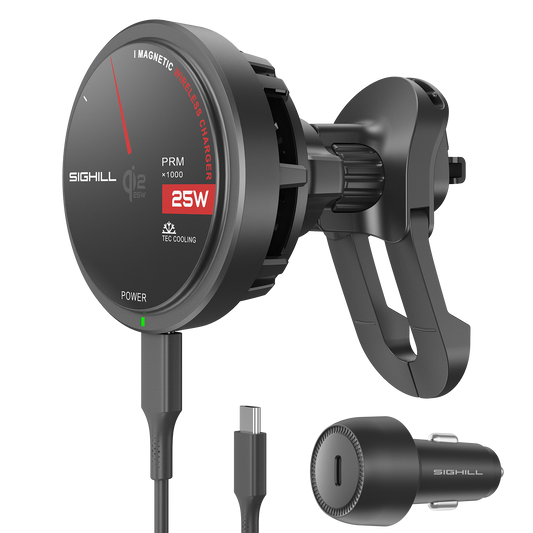 GX25 MAGNETIC WIRELESS CAR CHARGER WITH Qi2 25W TEC COOLING